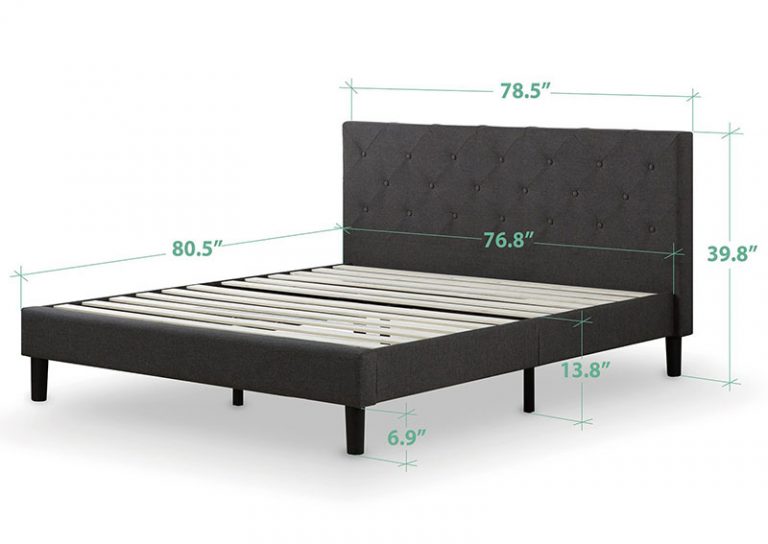 How Wide Is A King Sized Bed Frame The Bed Frame 9654